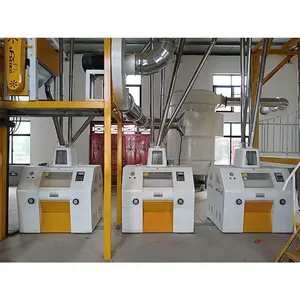 Máquina de moagem automática de milho processo de moagem eficiente para moinho de farinha de alta qualidade
