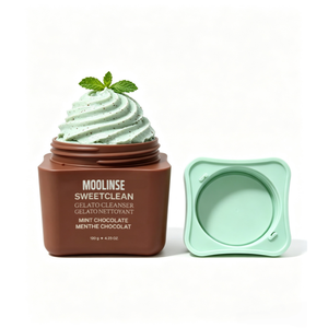 MOOLINSE Gelato de Menta y Chocolate 2 en 1, Limpiador Facial y <span class=keywords><strong>Mascarilla</strong></span>, Cápsulas Exfoliantes de Carbón, Purificador de Poros, Calmante, para Piel Grasa y Propensa al Acné - Product Image 1