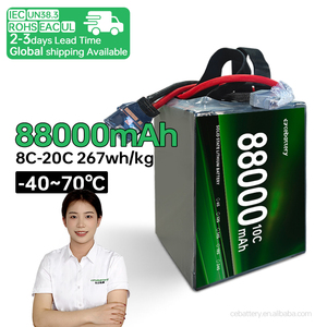 แบตเตอรี่ลิเธียมไอออน NMC แบบโซลิดสเตท 88000mah ของผู้ผลิต สำหรับโดรน 12s 18s 24s ที่มีความสามารถยกของหนัก - Product Image 3