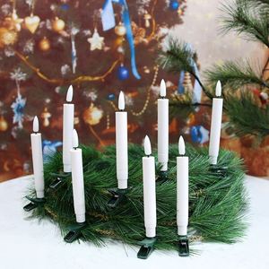 Flameless Candles,3D <b>Window</b> Candles 10pcs LED Candle <b>Light</b> with Remote Control for Xmas Tree Ornaments or Home Motif <b>Light</b> - Product Image 2