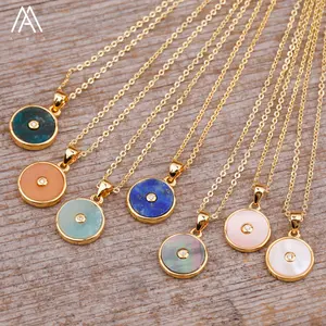 Wholesale Gemstone Pendant Necklace healing Crystal Fashion Jewelry for Women Gifts