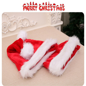 Chapeau de Noël, extra large et épais, de très haute qualité, chapeau en peluche longue, pour adultes et enfants. - Product Image 4