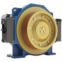 Machine de traction d'ascenseur métallique TORINDRIVE MCB200 certifiée ISO9001 avec garantie d'un an pour ascenseurs d'hôtels modernes