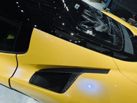 Prises d'air arrière en fibre de carbone sèche de haute qualité pour Maserati MC20