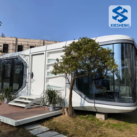 Vente en gros usine : Nouvelle maison conteneur préfabriquée pour camping, capsule spatiale, démontable, modulaire, transportable, personnalisable