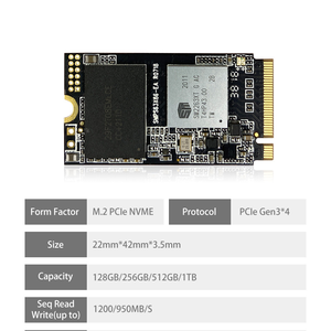 แฟลชชิป NAND M.2 SSD ฮาร์ดไดรฟ์ภายในพลาสติก3D SSD M.2 NVMe SSD 128GB 256GB 512GB 1TB 2TB - Product Image 5