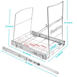 Support de rangement métallique moderne et durable à un niveau pour <span class=keywords><strong>sous</strong></span>-<span class=keywords><strong>évier</strong></span>, multifonctionnel, avec <span class=keywords><strong>tiroir</strong></span> pour <span class=keywords><strong>poubelle</strong></span> de cuisine, vente en gros - Product Image 6