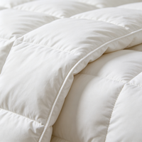 Couette en duvet de canard blanc anti-déformation avec boîte de rangement intégrée