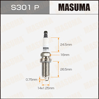S301P MASUMA Accessoires pour véhicules Bougie d'allumage pour TOYOTA CAMRY 9091901233 1N15-18-110 22401-8H515