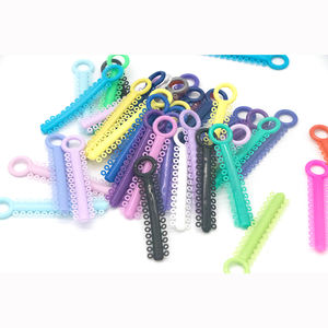 Legatura dentale Super elastica legatura elastico anelli di gomma 1040 pezzi 1 confezione colori assortiti dentaria ortodontica legatura cravatte - Product Image 2