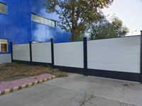 Valla DE SEGURIDAD DE PVC de diseño 3D moderno, enrejado de eslabones de cadena de hierro forjado, postes de agujero cuadrado de 2m, tapas de poste plano, entrada de plástico para granja