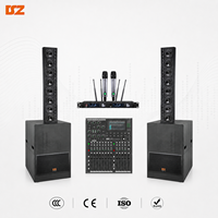 Système de sonorisation colonne active DSZ L-8515F+L-18DP et caisson de basses pour événements, hôtels, salles de concert - Étanche