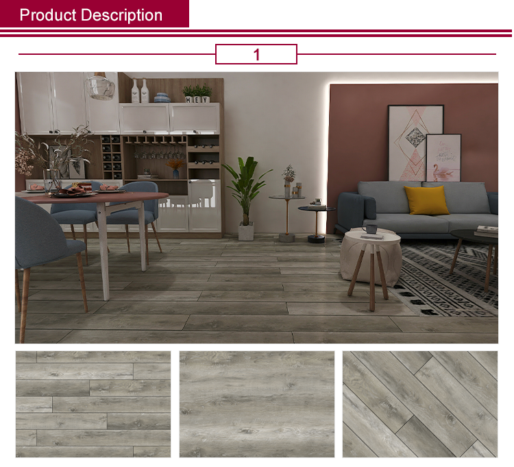 Factory Direct Supply Anti-slip Vinyl Flooring Interlocking Click Self Adhesive Waterproof Wooden PVC Flooring
