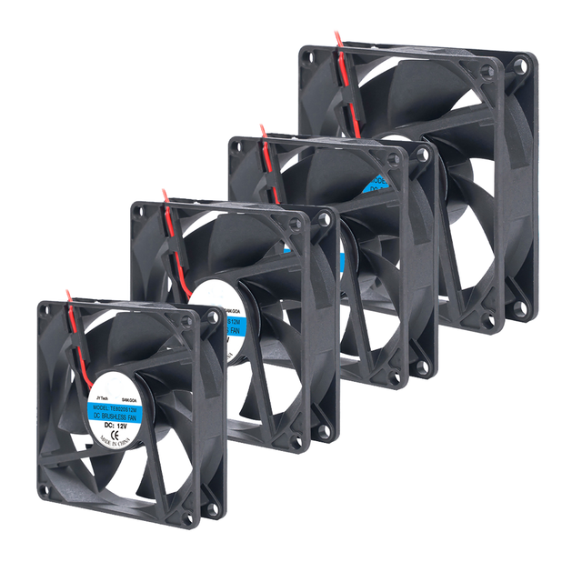 DC Brushless Axial Flow Cooling Fan 12V 24V 36V 80 92 120mm Ball Bearing Silent Low Noise for 3D Printer Server PLC Inverter