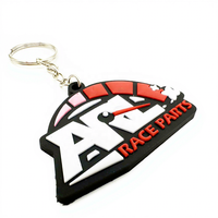 Porte-clés personnalisé en caoutchouc PVC souple 2D 3D avec impression UV, logo personnalisé, lettre, dessin animé durable