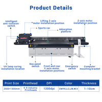Imprimante automatique à jet d'encre grand format 2513 UV avec tête d'impression RICOH, caméra CCD GEN6 GEN5, état neuf
