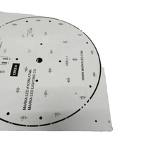 Circuit imprimé LED MCPCB rond en aluminium personnalisé 9W DOB, carte PCB LED simple face 9W, fabrication de cartes PCB en aluminium, carte de circuit LED King Field