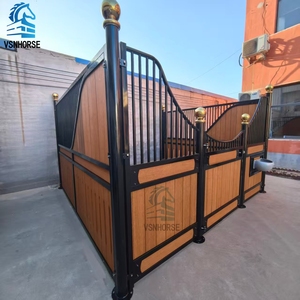 Customized 4m Prefabricated Bamboo Infill Luxurious <strong>Horse</strong> Barn Popular European-style Hot Galvanized <strong>Horse</strong> <strong>Stable</strong> with Roof - Product Image 1