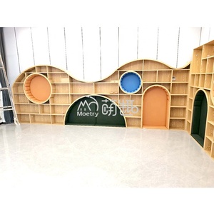 Moetry-Estantería de madera personalizable, librería grande para guardería, escuela, librería - Product Image 5