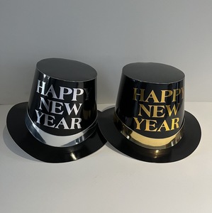 Sombrero <span class=keywords><strong>de</strong></span> Papel Negro Personalizado SOLPOP 2027 con Estampado <span class=keywords><strong>de</strong></span> Feliz <span class=keywords><strong>Año</strong></span> Nuevo, Adorno Metálico Dorado y Plateado, Sombrero Mágico Lincoln, Artículos <span class=keywords><strong>para</strong></span> Fiestas - Product Image 2