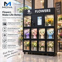 Distributeur automatique de fleurs d'intérieur MOVA entièrement automatique avec écran tactile LCD de 21,5 pouces, surveillance à distance, fournisseur OEM/ODM