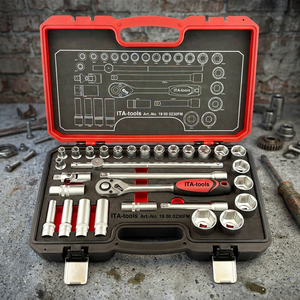 Customized herramientas 1/2 Inch Drive <b>Socket</b> Tool Kit 30PCS with Ratchet & <b>Extension</b> <b>Bar</b> OEM Taiwan supplier - Product Image 1