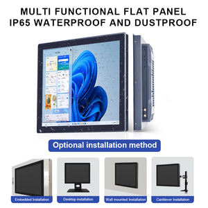 Ip65พีซีอุตสาหกรรมไร้พัดลมกันน้ำ1000 nits 12.1นิ้ว <span class=keywords><strong>Linux</strong></span> Win 10ฝังแผงหน้าจอสัมผัสอุตสาหกรรม - Product Image 2