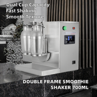 Machine à secouer le thé au lait automatique double station HENGZHI, grande capacité, contrôle intelligent, rapide, pour deux magasins de boissons