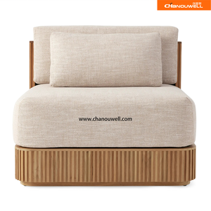 <span class=keywords><strong>Canapé</strong></span> Simple de Luxe <span class=keywords><strong>en</strong></span> <span class=keywords><strong>Teck</strong></span> Haut de Gamme Style Nordique avec Rayures Intemporelles pour Espaces Extérieurs - Product Image 6