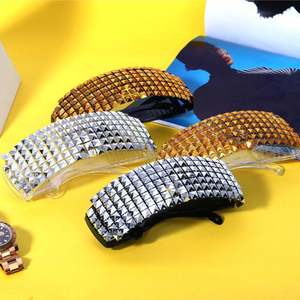 Gafas de Sol de Lujo 2022 para Hombre y Mujer, Gafas de Sol con Diamantes Extra Grandes, Lentes de una Pieza con Forma de Escudo, Gafas de Sol para Fiesta - Product Image 4