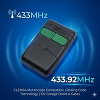 Télécommande de porte de garage de haute qualité 433,92 MHz avec interrupteur DIP, contrôleur sans fil pour barrière de parking et volet roulant
