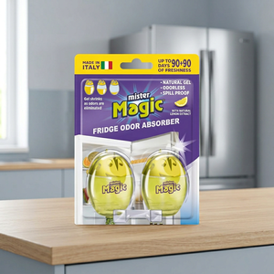 Gel Absorbente de Olores para Refrigerador Mister Magic, Amarillo, Larga Duración, hasta 90 Días de Protección Contra Olores - Product Image 2
