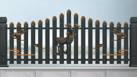 LESSO Garde-corps décoratif de luxe en acier inoxydable, clôture ornementale, balustrades modernes pour balcon de villa et jardin