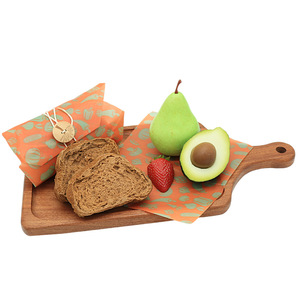 Zero Waste Eco Friendly Vegan <strong>Beeswax</strong> Food Wrap with Button and String Organic Bees Wax <strong>Beeswax</strong> Food BAG Sandwich Wrapping <strong>Paper</strong> - Product Image 1