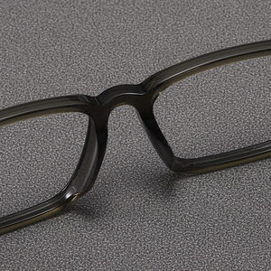 Lunettes de vue rectangulaires à monture intégrale, monture noire solide, anti-UV, unisexe, adultes, correction de la vue - Product Image 3