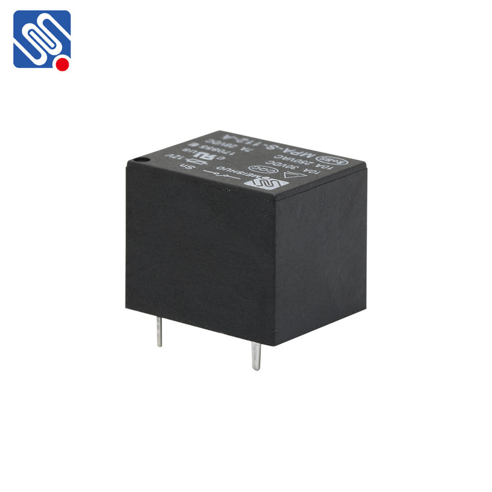 Meishuo MPA-S-112-A T73 Miniature Electromagnetic Relay 12V 4Pin T73 10A Sugar Cube Relay with Sealed Protection 1A Contact