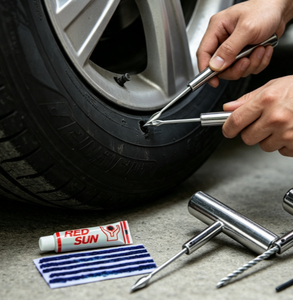 Kit Universale per Riparazione Pneumatici, Attrezzi Portatili per Riparare Gomme Tubeless di Camion, Autobus e Moto - Product Image 4