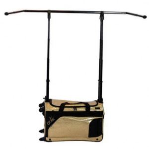 Échantillon gratuit : Sac de voyage robuste et élégant pour la danse, avec roulettes, grande capacité, pour vêtements de scène, avec tringle de transport - Product Image 1