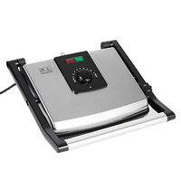 Panggangan elektrik berlian komersial & pemanggang roti aluminium OEM PTFE dalam ruangan pesta rumah panggangan Hitam antilengket 2000 220 29 23 20GP