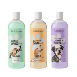 Чистящий шампунь для собак с фирменной этикеткой, экологически чистый натуральный гладкий и мягкий дезодорирующий очиститель для домашних животных, шампунь для мытья собак