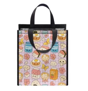 Sac isotherme personnalisé à imprimé hawaïen Kawaii, sac de plage réutilisable, sac à déjeuner mignon avec motif Spam Musubi pour un transport facile - Product Image 6