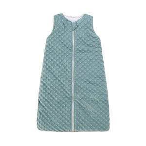 Sacco a pelo per neonati senza maniche a pois con imbottitura trapunta avvolgente per bambini sacco a pelo spesso - Product Image 4