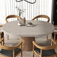 NOVA ovale extensible en bois massif ensembles de table à manger économiser de l'espace cuisine salle à manger meubles ronds pliants Tables à manger pour 4 6