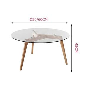 Juego de mesas de centro para apartamentos pequeños, combinación de mesas redondas para el hogar, estilo moderno minimalista para el té de la tarde - Product Image 1