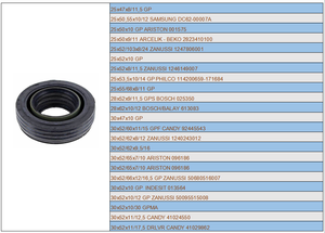 BOSCH - BALAY 613083 pièces de <span class=keywords><strong>rechange</strong></span> pour <span class=keywords><strong>machine</strong></span> à <span class=keywords><strong>laver</strong></span>, joint d'étanchéité d'huile NBR - Product Image 5