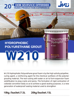 Mortier injectable monocomposant en mousse expansive hydrophobe en polyuréthane, certifié CE, pour la réparation des fissures de salles de bain, extérieurs et sous-sols