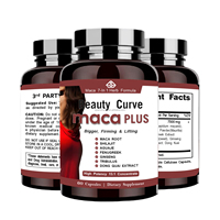 Compléments Alimentaires à Base de Plantes OEM Maca 7 en 1 en Capsules pour l'Augmentation des Fesses et des Hanches, Amélioration du Volume des Fesses, Soutien Immunitaire, Usage Adulte