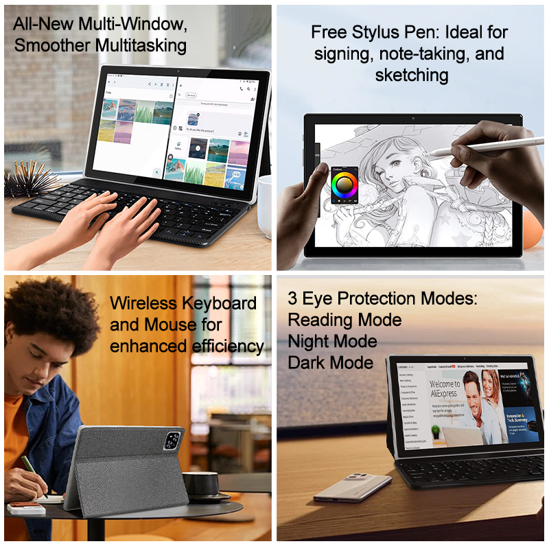 ATMPC IT-801B Tablet - 1280x800 Resolution, Android 14