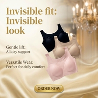 Soutien-gorge de sport une pièce sans couture respirant pour femme, rembourré, push-up, sans armatures, idéal pour l'été et le sommeil