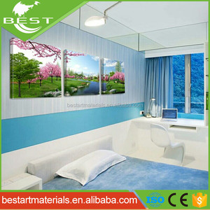 Avancée Paysage Toile Art Mural <span class=keywords><strong>Peinture</strong></span> Encadrée 3 Panneau Monté Toile Décoration Murale - Product Image 3
